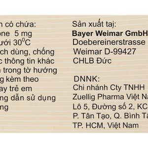 Primolut N 5mg trị xuất huyết do rối loạn chức năng, vô kinh (2 vỉ x 15 viên)