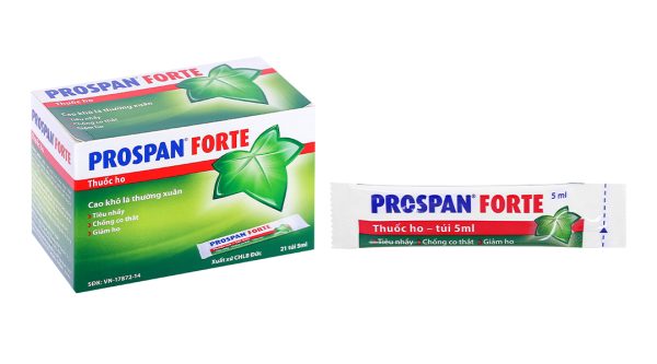 Siro Prospan Forte trị ho, viêm hô hấp, phế quản (21 gói x 5ml)