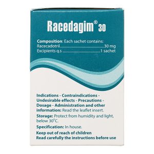 Thuốc cốm Racedagim 30 trị tiêu chảy cấp ở trẻ nhỏ trên 3 tháng tuổi (25 gói x 3g)
