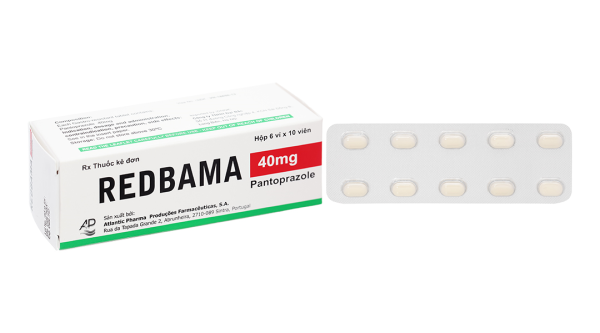 Redbama 40mg trị viêm loét dạ dày tá tràng (6 vỉ x 10 viên)