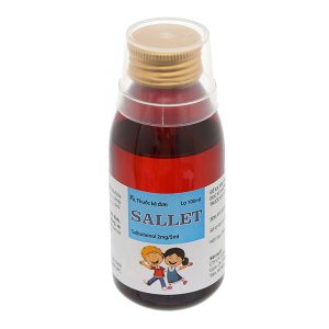 Dung dịch uống Sallet 2mg/5ml trị hen suyễn chai 100ml