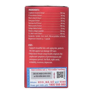 Ecogreen Woman's Ginseng Angela Gold tăng cường sinh lý nữ hộp 60 viên