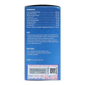 Ecogreen Men’s Ginseng Alipas hỗ trợ tăng cường sức khỏe sinh lý nam chai 60 viên