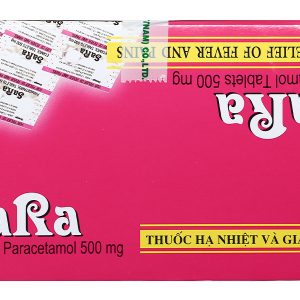 Sara 500mg trị các chứng đau và sốt từ nhẹ đến vừa (20 vỉ x 10 viên)