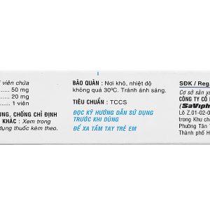 Savispirono - Plus trị phù, tăng huyết áp (2 vỉ x 10 viên)