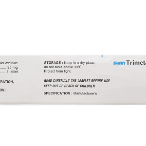 Savi Trimetazidine 35MR hỗ trợ điều trị triệu chứng bệnh đau thắt ngực (3 vỉ x 10 viên)