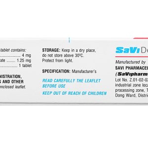 Savidopril Plus trị tăng huyết áp (3 vỉ x 10 viên)