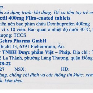 Seractil 400mg Film-coated tablets điều trị viêm xương khớp (3 vỉ x 10 viên)
