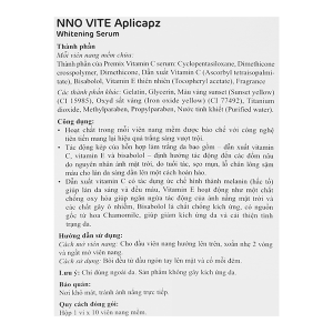 Serum NNO Vite Aplicapz dưỡng trắng da (1 vỉ x 10 viên)