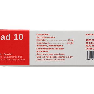 Sezstad 10 trị rối loạn mỡ máu (3 vỉ x 10 viên)