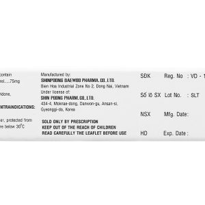 Shinclop 75mg ngừa xơ vữa động mạch (3 vỉ x 10 viên)