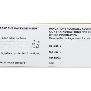 Silvasten 20/10mg trị rối loạn mỡ máu (4 vỉ x 7 viên)