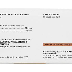 Siqueira 500mg trị tăng amoniac huyết (6 vỉ x 10 viên)