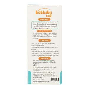 Siro Ăn Ngủ Ngon Bobbaby Gold giúp bồi bổ sức khỏe cho bé hộp 20 ống x 10ml