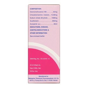 Siro ho Antituss Plus trị ho do cảm cúm, viêm phổi, viêm phế quản chai 60ml