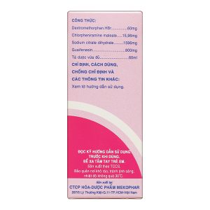 Siro ho Antituss Plus trị ho do cảm cúm, viêm phổi, viêm phế quản chai 60ml