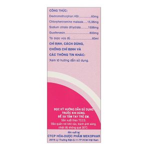 Siro ho Antituss Plus trị ho do cảm cúm, viêm phổi, viêm phế quản chai 60ml