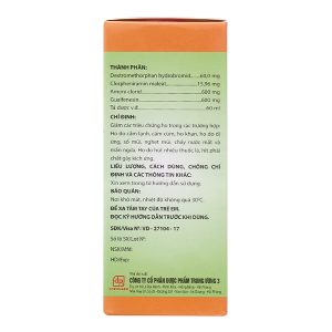 Siro ho TW3 giảm các triệu chứng ho do cảm lạnh, cảm cúm, dị ứng chai 60ml