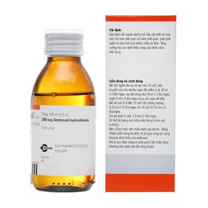 Siro Halixol 15mg/5ml điều trị bệnh đường hô hấp, tan đàm trong viêm mũi họng chai 100ml