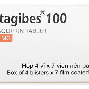 Sitagibes 100 trị đái tháo đường tuýp 2 (4 vỉ x 7 viên)