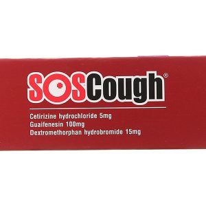 SOSCough trị ho khan, ho do kích ứng (3 vỉ x 10 viên)