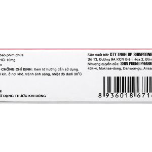 SP Lerdipin 10mg trị tăng huyết áp (3 vỉ x 10 viên)