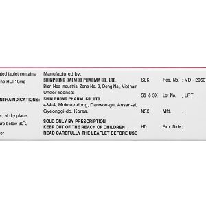 SP Lerdipin 10mg trị tăng huyết áp (3 vỉ x 10 viên)