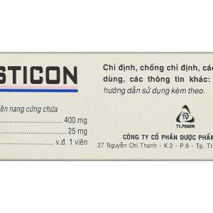 Spasticon điều trị bệnh não do chấn thương, đau nửa đầu (6 vỉ x 10 viên)