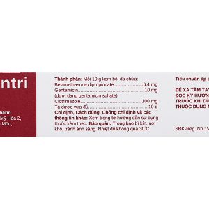 Kem bôi Stadgentri trị nấm, bệnh về da có biến chứng nhiễm trùng tuýp 10g