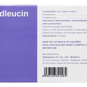 Stadleucin 500mg trị triệu chứng chóng mặt (10 vỉ x 10 viên)