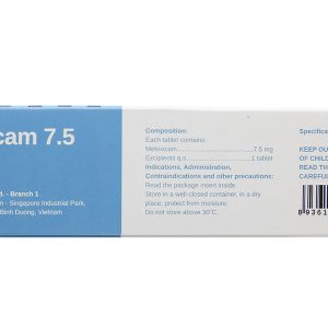 Stadxicam 7.5 trị viêm khớp dạng thấp (5 vỉ x 10 viên)