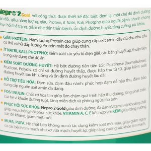Sữa bột Nepro 2 Gold cho người bệnh thận có lọc máu, dùng được cho đái tháo đường (400g)