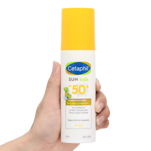 Sữa chống nắng Cetaphil Sun Kids Liposomal lotion SPF50+ dịu lành cho bé chai 150ml