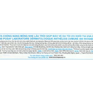 Sữa chống nắng La Roche-Posay Anthelios UVMune 400 Invisible Fluide chai 50ml