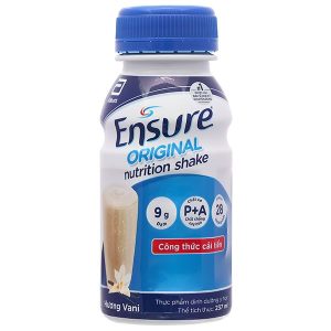 Sữa bột pha sẵn Ensure Original bổ sung dinh dưỡng đầy đủ hương vani (6 chai x 237ml)