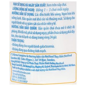 Sữa bột pha sẵn Nutifood Varna Complete giúp bổ sung dinh dưỡng (6 chai x 237ml)