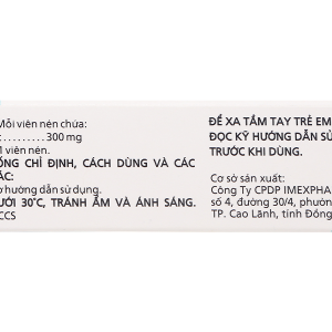 Sunigam 300 giúp giảm đau, kháng viêm (3 vỉ x 10 viên)