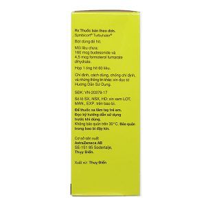Bột hít phân liều Symbicort Turbuhaler 160/4.5mcg trị hen suyễn ống 60 liều hít