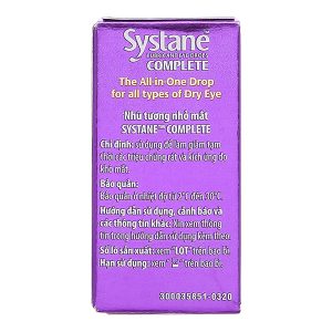 Nhũ tương nhỏ mắt Systane Complete giảm kích ứng mắt, khô mắt lọ 5ml
