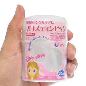 Tăm chỉ nha khoa Okamura hồng hộp 70 cây