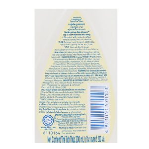 Tắm gội toàn thân cho bé Johnson's Baby mềm mại như bông chai 200ml