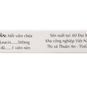 Tamgezyl 500mg trị triệu chứng các cơn chóng mặt (2 vỉ x 10 viên)