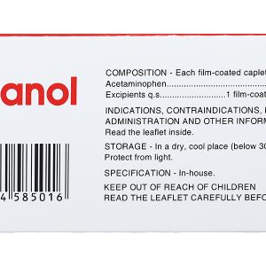 Tatanol 500mg giảm đau, hạ sốt (10 vỉ x 10 viên)