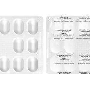 Telmisartan 40mg and Amlodipine 5mg tablets điều trị tăng huyết áp (2 vỉ x 14 viên)