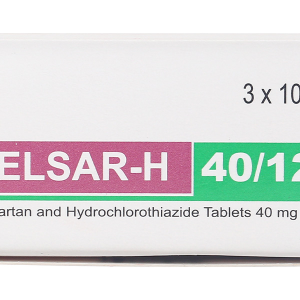 Telsar-H 40/12.5 trị tăng huyết áp (3 vỉ x 10 viên)