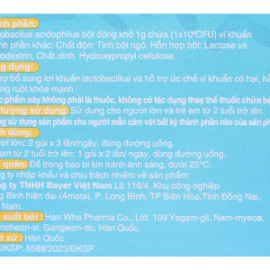 Men vi sinh Antibio Pro bổ sung lợi khuẩn hộp 20 gói x 1g