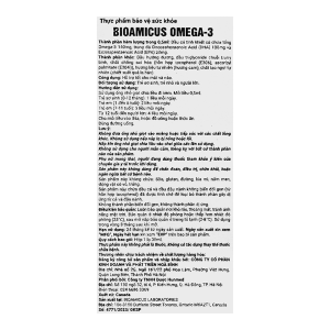 Dung dịch dầu cá BioAmicus Omega-3 hỗ trợ phát triển não bộ và thị giác lọ 30ml