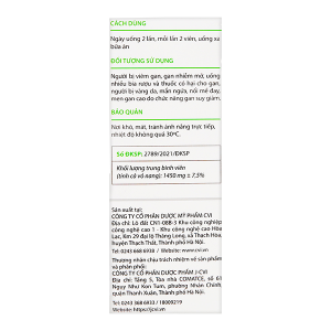 Giải Độc Gan Cà Gai Leo Kawa tăng cường chức năng gan hộp 40 viên