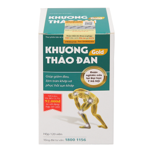 Khương Thảo Đan Gold giúp giảm triệu chứng thoái hóa khớp chai 120 viên