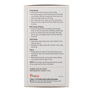 Khương Thảo Đan Gold giúp giảm triệu chứng thoái hóa khớp chai 120 viên